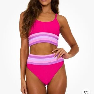 Beach Riot Millie Bikini Bottom and Top: Size Large